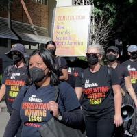 Los Angeles RevClub marching.