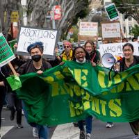 San Francisco: Walking out of middle school and high school and taking to the streets determined to STOP the attack on abortion. Post-Roe HELL NO! 