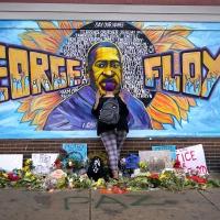 Memorial mural for George Floyd