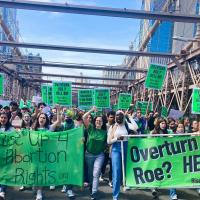 Rise Up 4 Abortion Rights leads people across Brooklyn Bridge May 26, 2022 to stop overturning Roe v Wade