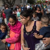 Refugee caravan heading to the U.S. through Mexico