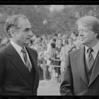 President Jimmy Carter with the Shah of Iran, 1977