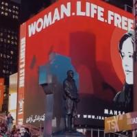 Times Square Billboard: Woman Life Freedom