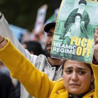 Protest in Netherlands in support of the uprising in Iran.
