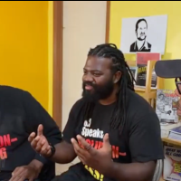 Hank, Leo, and Roosevelt of the Chicago Revolution Club.