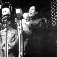 Mao Zedong proclaiming the establishment of the People’s Republic of China, October 1, 1949.