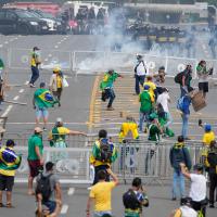 Pro-Bolsonaro protesters storm palace in Brazil, January 8, 2023.