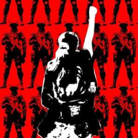 Iran poster about women’s struggle against oppression.