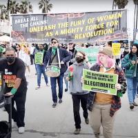 Marchers at Venice Beach