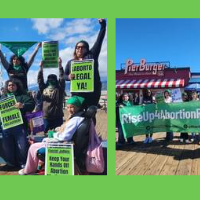 Rise Up 4 Abortion Rights at the Santa Monica Pier in Los Angeles: “Fascist Judges Keep Your Hands Off Abortion Medication!”