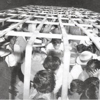 Border Patrol packed Mexican immigrants into trucks, then transported them to the border for deportation, June 1954.