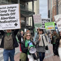 April 8, Seattle: Protest of the judge’s ruling blocking the FDA’s approval of mifepristone, the abortion pill.