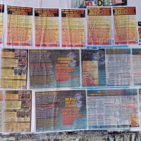 Wall in Houston, part of efforts to “Put Revolution on the Map in 2023” through “Operation Saturation.”