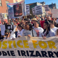 Protest against Philly cop murder of Eddie Irizarry, August 31, 2023.