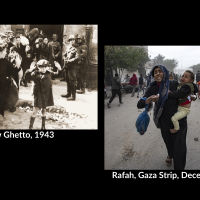 Warsaw Ghetto, 1943; Rafah, Gaza Strip, December 2023