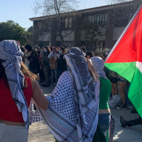 At UC Santa Barbara on a “Day of Interruption,” March 7, 2024.