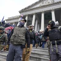 Oath Keepers in Front of the U.S. Capitol on January 6, 2021