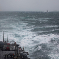 U.S. warship in strait between Taiwan and China