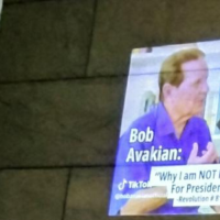 Projection of message at Columbia University