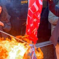 Revcoms deliver a message at Inauguration in Washington