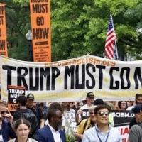 Refuse Fascism march in Washington DC, June 14, 2025