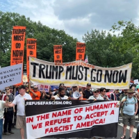  June 14 Refuse Fascism protest in DC