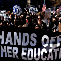Day of Action for Higher Education at Foley Square, New York City, April 17, 2025.