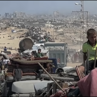 Screengrab from AP video of Gaza City