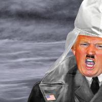 Trump in KKK hood