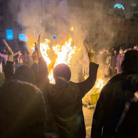 Protest in Tehran, Iran, January 9, 2026.