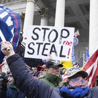 January 6, Stop the steal Trump supporters storm the Capitol.