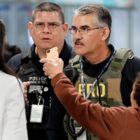 ICE agents at the Houston Airport, March 23, 2026.