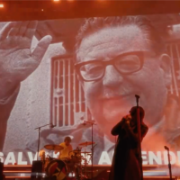 Screengrab from The Strokes performance