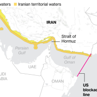 Map-U.S. blockade keeps pressuring Strait of Hormuz