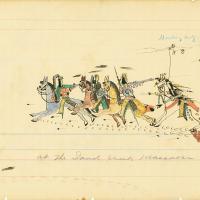 Drawing by eyewitness to the Sand Creek Massacre.