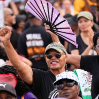 Protesters at the March on Washington, August 28, 2026.