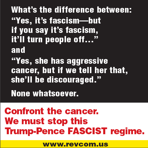 If you say it's fascism that will turn people off