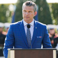Hegseth speaks at Pentagon, September 19, 2025.