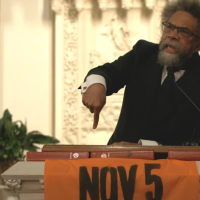 Cornel West speaks October 15, 2025 at Refuse Fascism Organizing Meeting