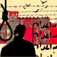 Graphic of execution of prisoners in Iran